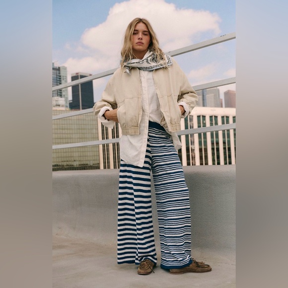 Free People Pants - NWT Free People Allyson Striped Pants
